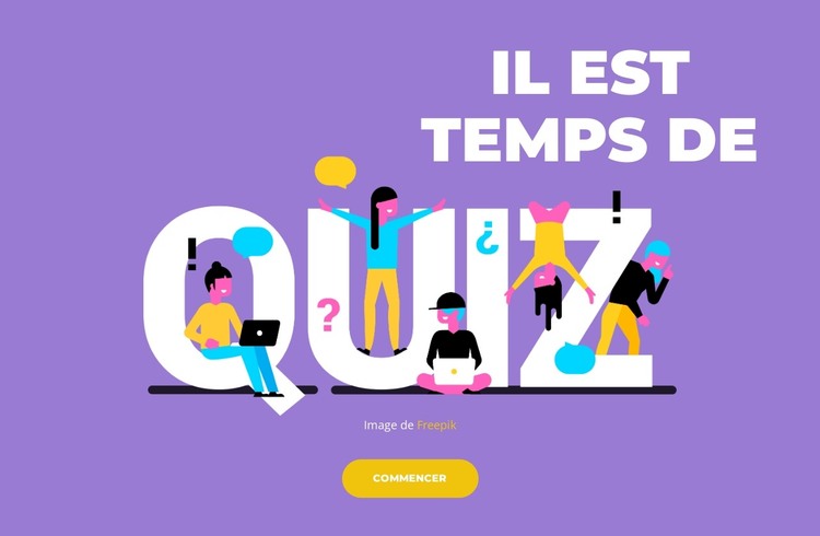 Testez-vous maintenant Modèle HTML