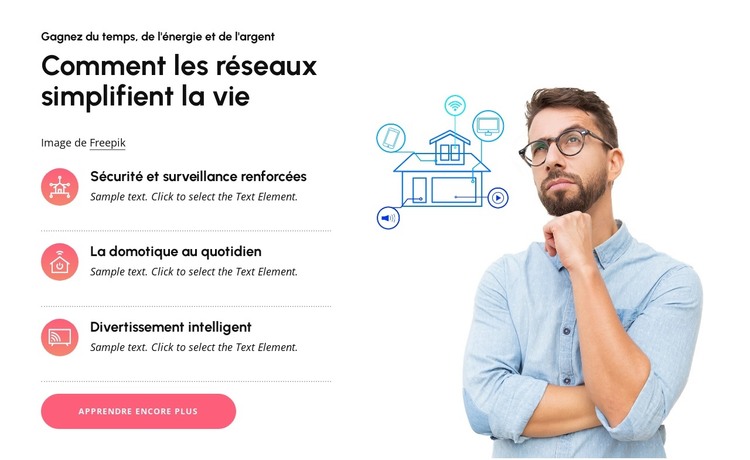 Vie intelligente nouvelle génération Modèle HTML