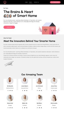 The heart of smart home - Html Code Example by Nicepage
