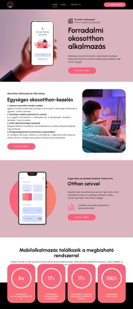 Forradalmi okosotthon alkalmazás HTML Sablonok