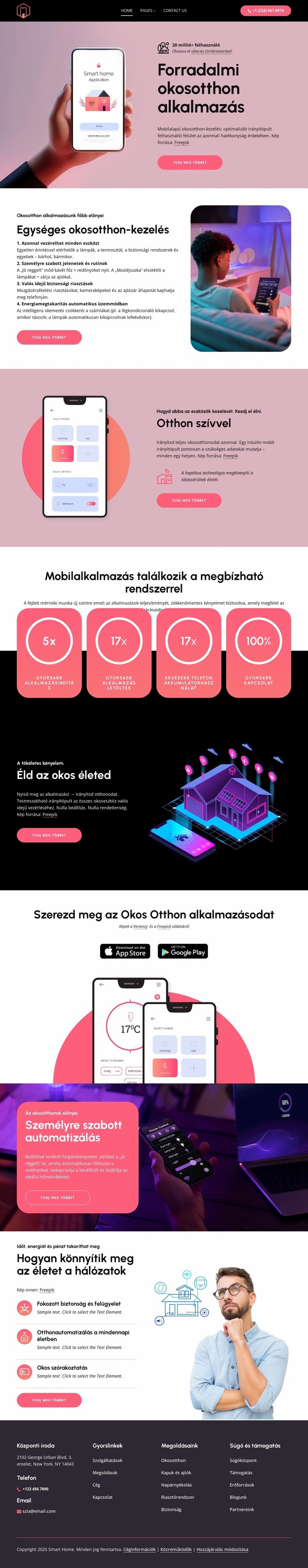 Forradalmi okosotthon alkalmazás Sablon