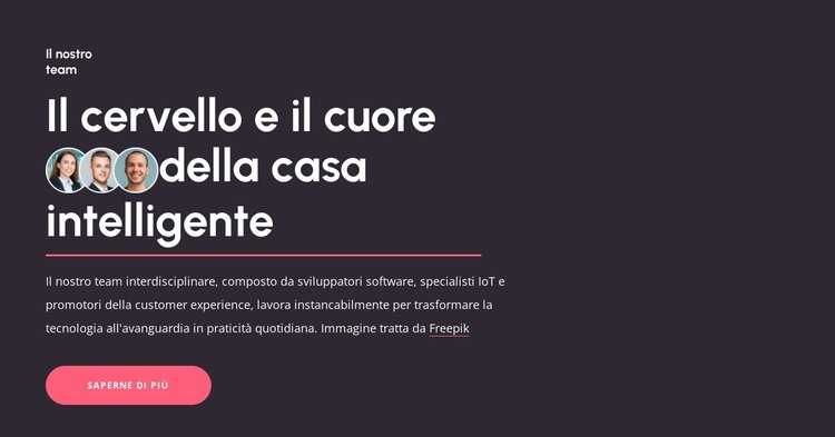 Il cervello della casa intelligente Modello HTML