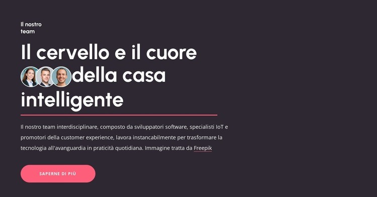 Il cervello della casa intelligente Modello HTML5