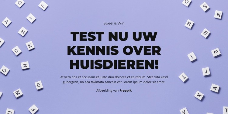 Klaar, Af, Raad eens CSS-sjabloon