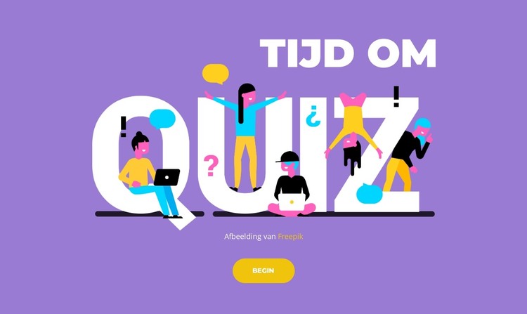 Test jezelf nu HTML-sjabloon