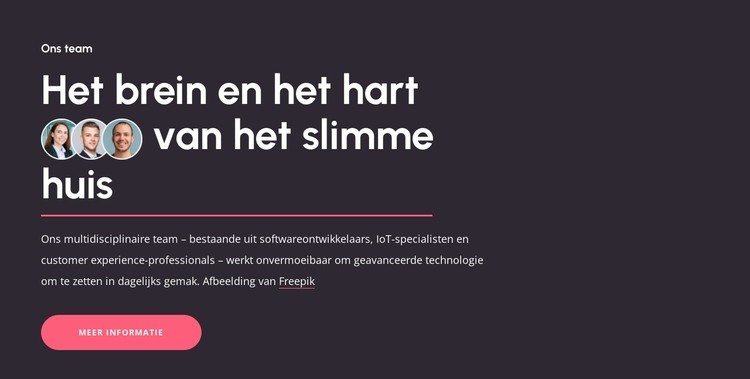De hersenen van het slimme huis HTML-sjabloon
