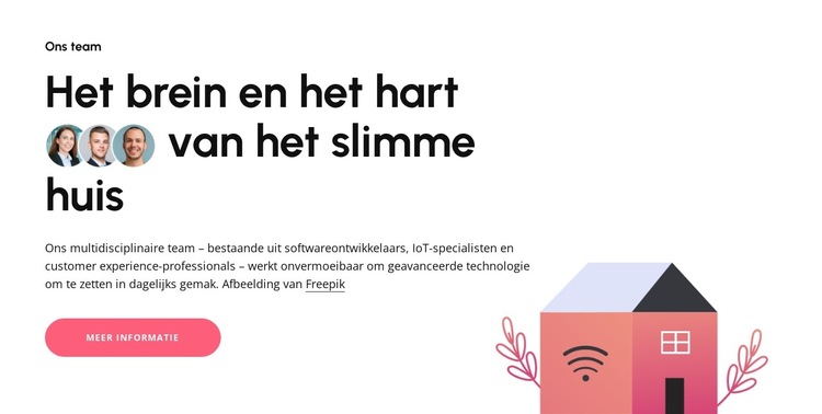 Vernieuwers van slim leven Website sjabloon