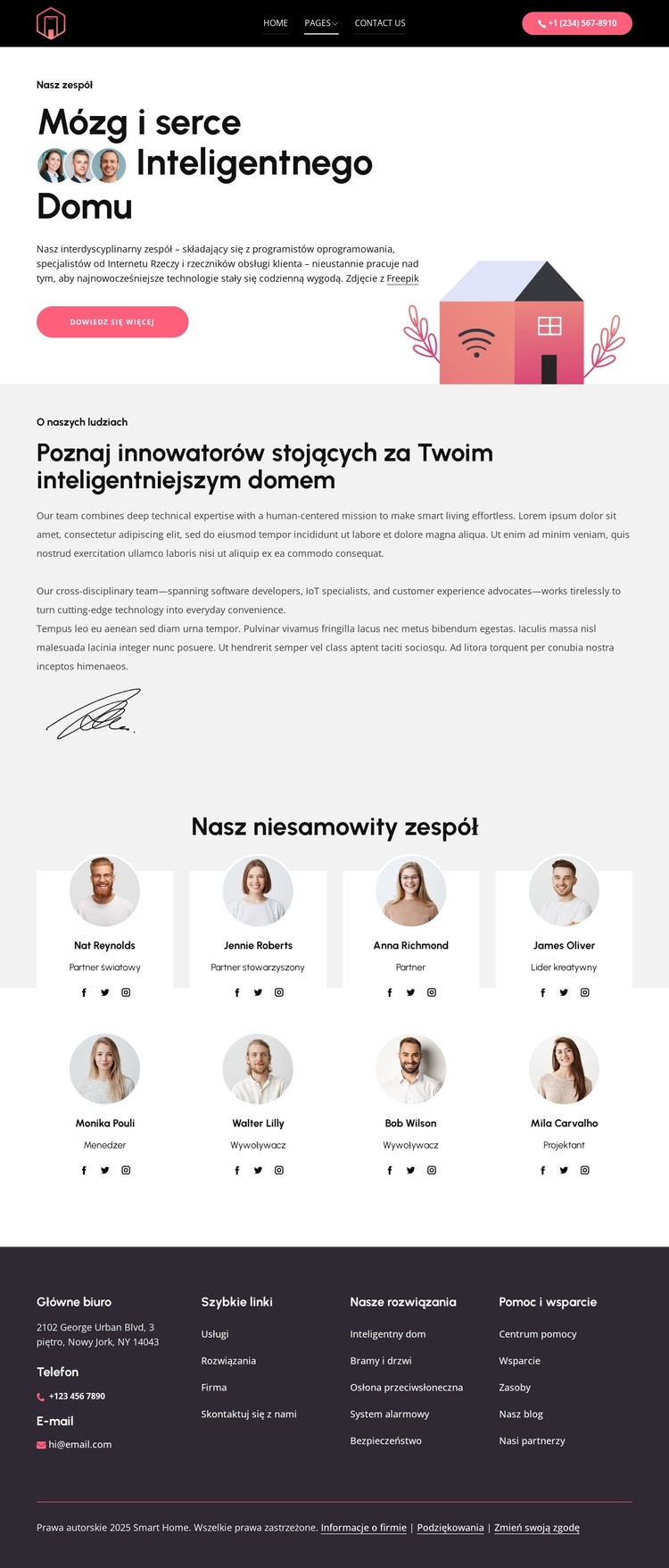 Serce inteligentnego domu Szablon CSS