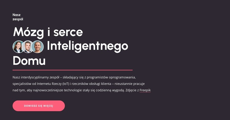 Mózg inteligentnego domu Szablon HTML