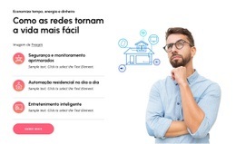 Vida Inteligente De Última Geração Design Do Site