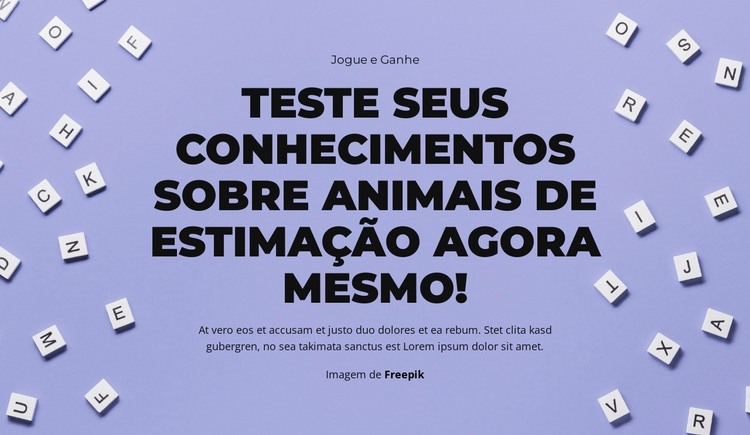 Preparar, apontar, adivinhar Modelo HTML