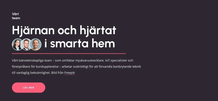Hjärnorna bakom smarta hem HTML-mall
