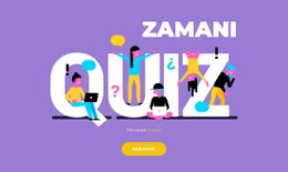 Şimdi Kendinizi Test Edin Basit HTML CSS Şablonu