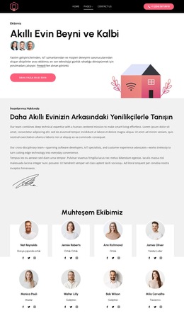 Akıllı evin kalbi Web Sitesi Şablonları