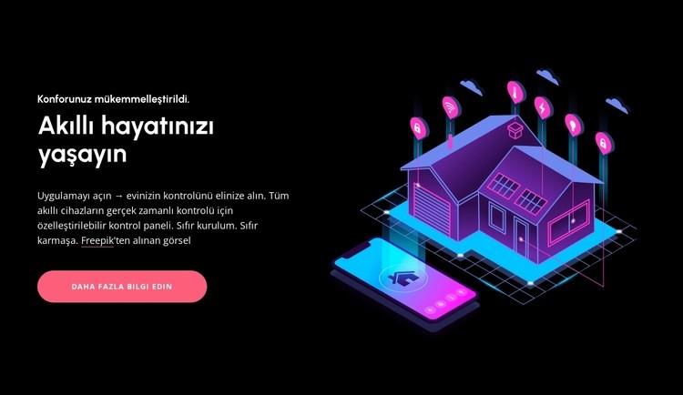 Devrim niteliğinde ev kontrolü Web sitesi tasarımı