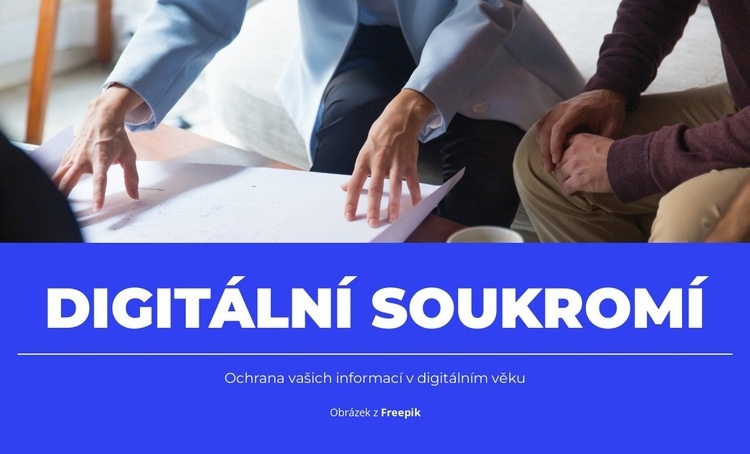 Dodržování ochrany osobních údajů Šablona HTML