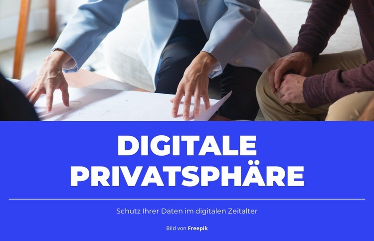 Einhaltung des Datenschutzes CSS-Vorlage