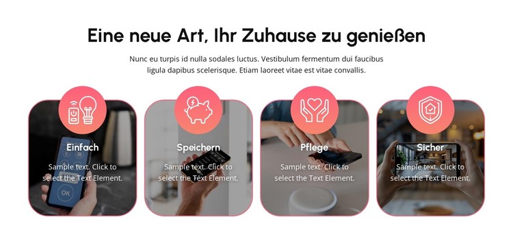 Die Zukunft des Zuhauses gestalten CSS-Vorlage
