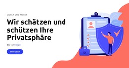 HTML-Seitendesign Für Zustimmung Des Nutzers