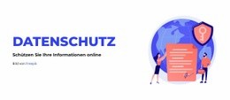 Datenschutz - Persönliche Website-Vorlage