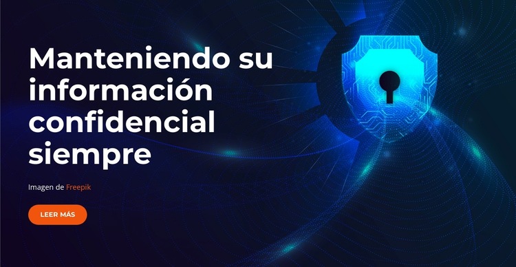 Herramientas de anonimización Plantilla de sitio web