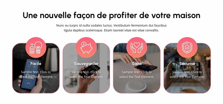 Construire l'avenir de la maison Conception de site Web