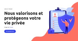 Consentement De L'Utilisateur Modèle CSS Réactif