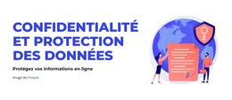 Protection Des Données - Thème CSS Gratuit