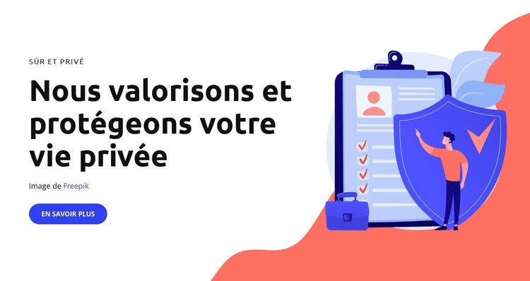 Consentement de l'utilisateur Thème WordPress