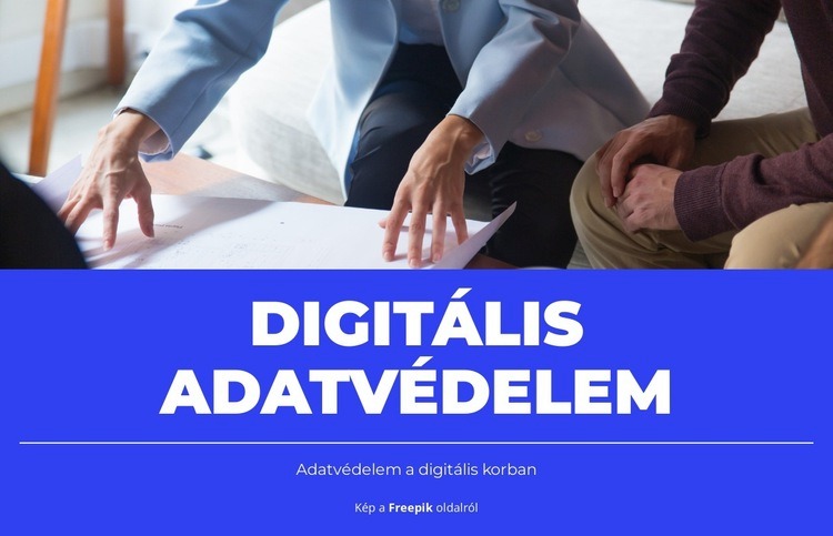 Adatvédelmi megfelelés HTML Sablon