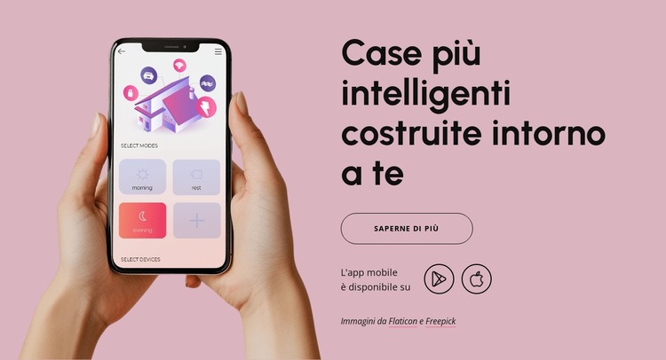 Controllo domestico basato sulla tecnologia Modello di sito Web