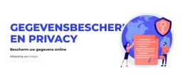 Gegevensbescherming Basis CSS-Sjabloon