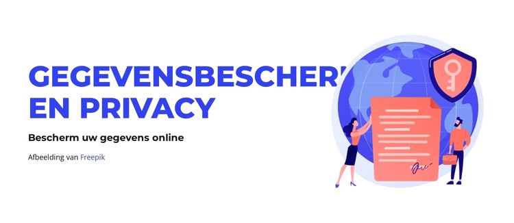 Gegevensbescherming CSS-sjabloon