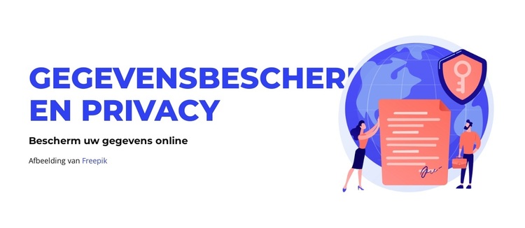 Gegevensbescherming WordPress-thema