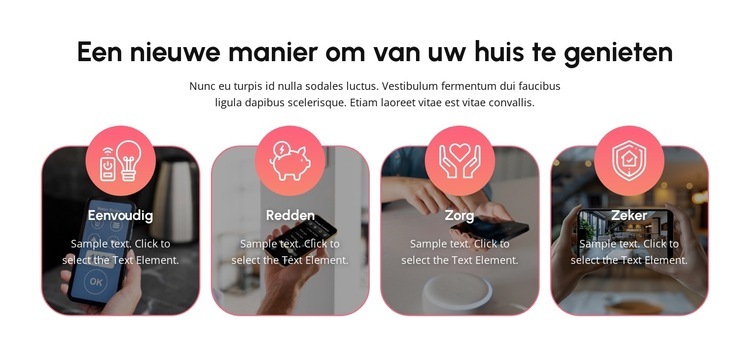 De toekomst van thuis bouwen Website ontwerp