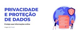 Proteção De Dados - Modelo De Página HTML5