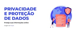 Proteção De Dados - Tema CSS Gratuito