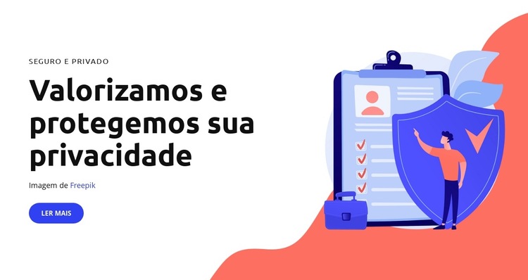 Consentimento do usuário Modelo de site