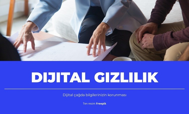 Gizlilik Uyumluluğu Bir Sayfa Şablonu