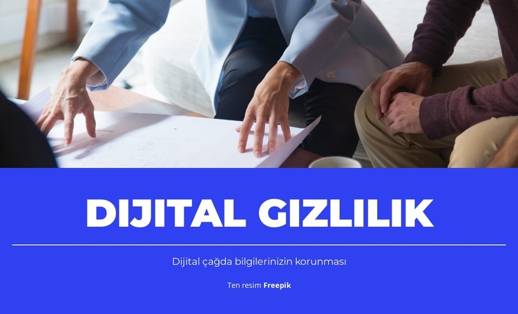 Gizlilik Uyumluluğu Web Sitesi Şablonu
