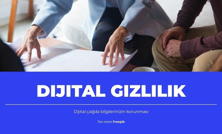 Gizlilik Uyumluluğu Web sitesi tasarımı