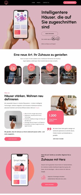 Intelligentere Häuser, Die Auf Sie Zugeschnitten Sind – Kostenloses Professionelles Joomla-Template