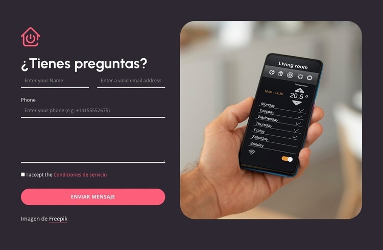 Comienza tu viaje hacia una casa inteligente Diseño de páginas web