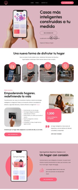 Casas más inteligentes construidas a tu alrededor Plantillas CSS