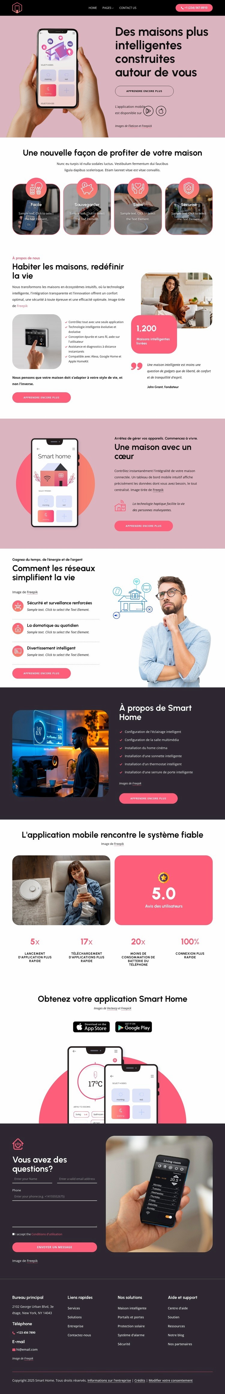 Des maisons plus intelligentes construites autour de vous Modèle