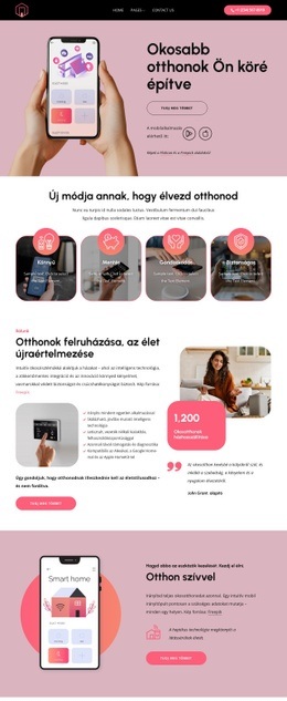 Okosabb otthonok Ön köré építve HTML Sablonok