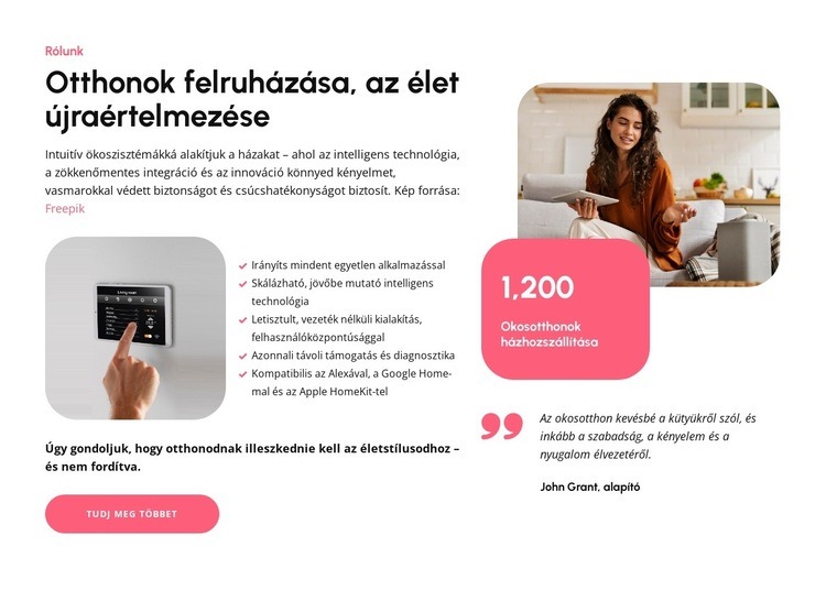 Otthonok felhatalmazása Sablon