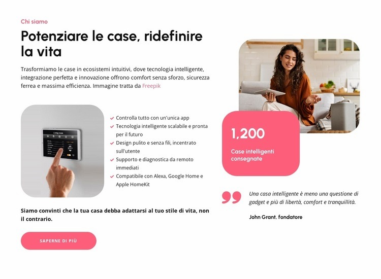 Dare potere alle case Modello HTML5