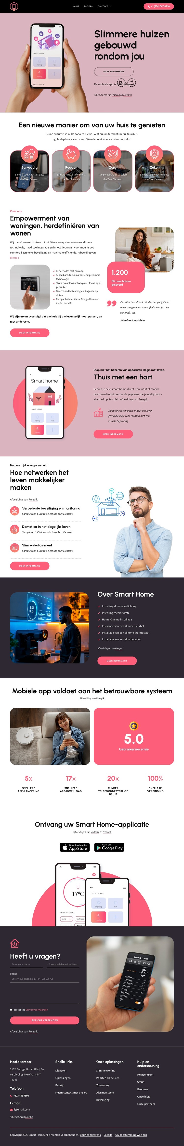 Slimmere huizen gebouwd rondom jou HTML-sjabloon