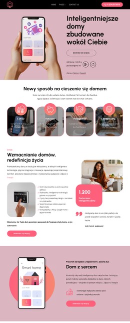 Inteligentniejsze domy budowane wokół Ciebie Szablony CSS